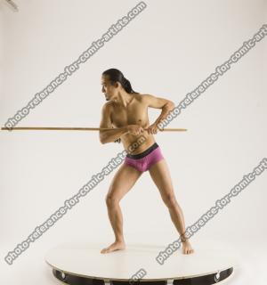 2020 01 ELMER DIFFERENT POSES WITH SPEAR (2)